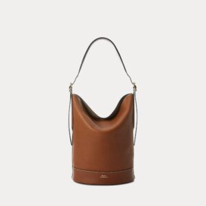 Ralph Lauren Leather Bellport Bucket Bag
