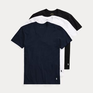 Ralph Lauren Classic Fit Wicking V-Neck 3-Pack