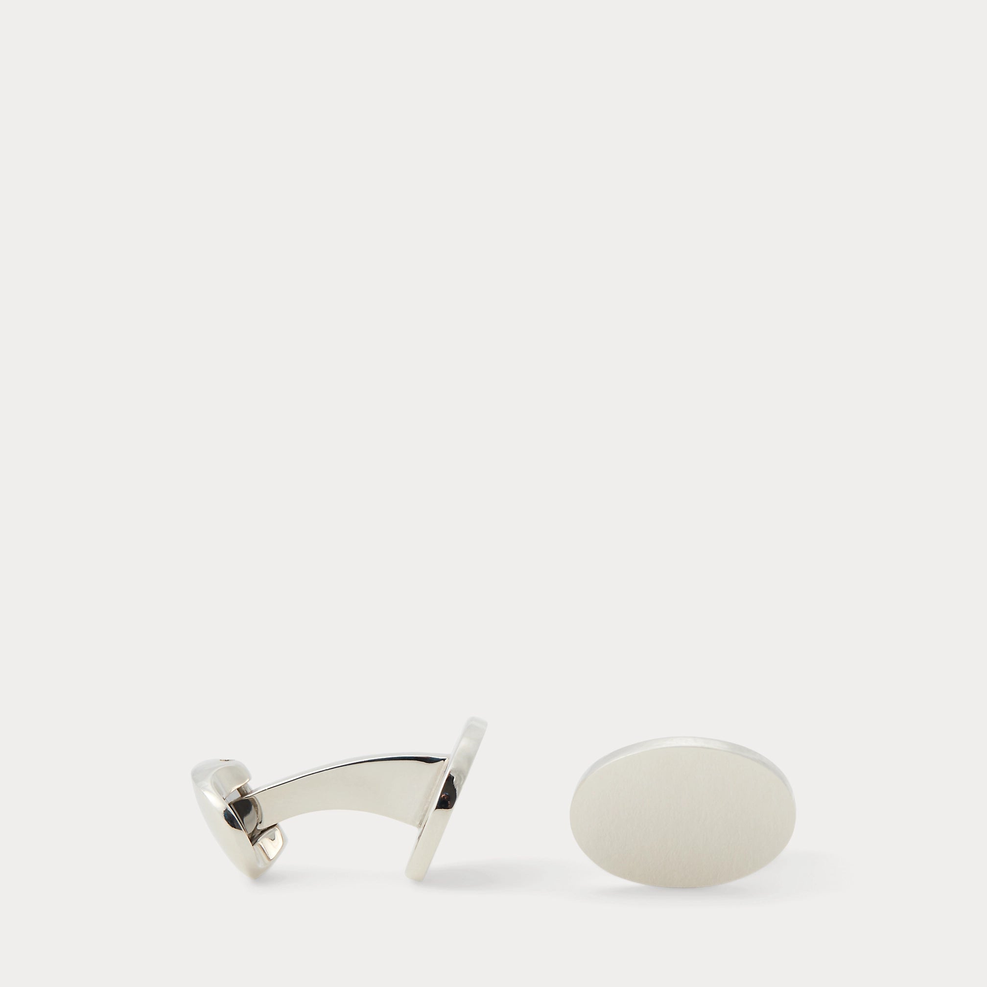 Ralph Lauren Sterling Silver Oval Cuff Links