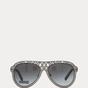 Ralph Lauren Embellished Pilot Sunglasses