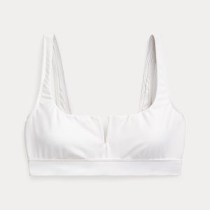 Ralph Lauren Banded V-Cutout Bikini Top