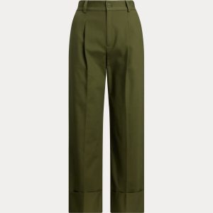 Ralph Lauren Double-Faced Stretch Cotton Ankle Pant
