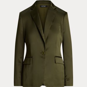 Ralph Lauren Satin Charmeuse Blazer