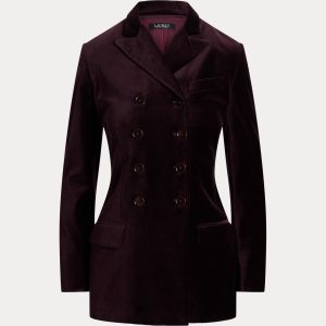 Ralph Lauren Double-Breasted Velvet Blazer