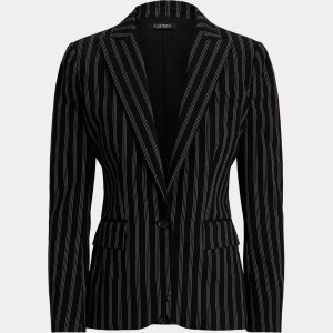 Ralph Lauren Striped Wool-Blend Blazer