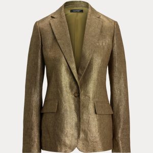 Ralph Lauren Metallic Linen Blazer