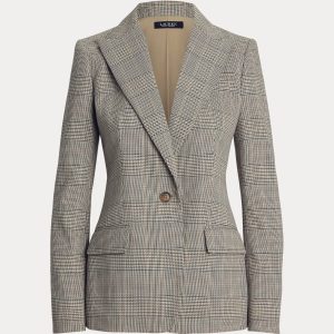 Ralph Lauren Glen Plaid Cotton-Blend Twill Blazer