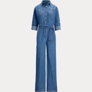 Ralph Lauren Denim Wide-Leg Jumpsuit