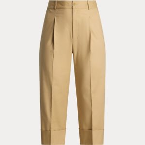Ralph Lauren Double-Faced Stretch Cotton Ankle Pant