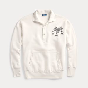 Ralph Lauren Graphic Fleece Quarter-Placket Pullover