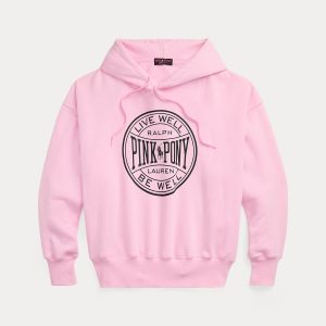 Ralph Lauren Pink Pony Logo Fleece Hoodie