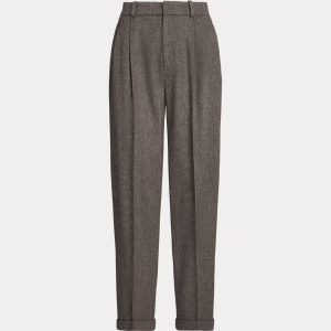 Ralph Lauren Herringbone Wool Tapered Pant