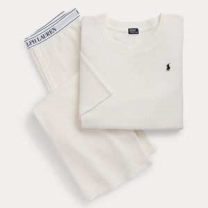 Ralph Lauren Waffle-Knit Pajama Set