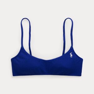 Ralph Lauren Cable-Motif Bralette Bikini Top