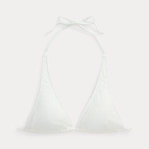 Ralph Lauren Cable-Motif Halter Bikini Top