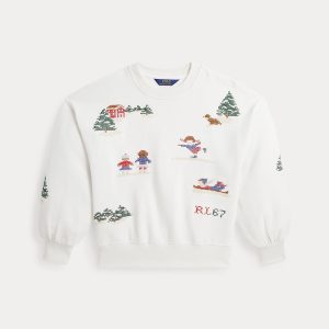 Ralph Lauren Embroidered Fleece Sweatshirt