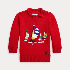 Ralph Lauren Sailboat Cotton Sweater