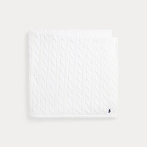Ralph Lauren Cable-Knit Cotton Baby Blanket