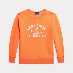 Ralph Lauren Sailboat-Print Fleece Sweatshirt