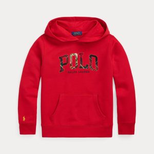 Ralph Lauren Plaid-Logo Fleece Hoodie