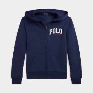 Ralph Lauren Logo Fleece Full-Zip Hoodie
