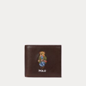Ralph Lauren Polo Bear Leather Billfold Wallet