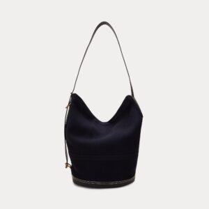 Ralph Lauren Flannel Bellport Sling Bucket Bag