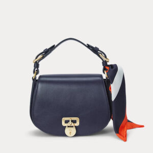 Ralph Lauren Scarf-Trim Medium Tanner Crossbody Bag