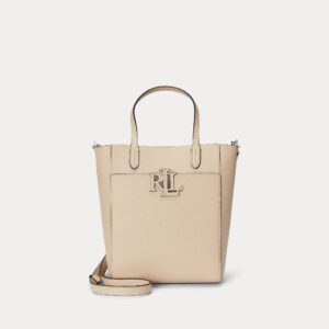 Ralph Lauren Pebbled Leather Small Cameryn Tote Bag
