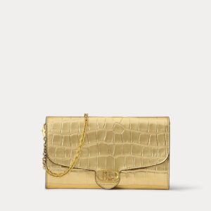 Ralph Lauren Croc-Embossed Medium Adair Crossbody