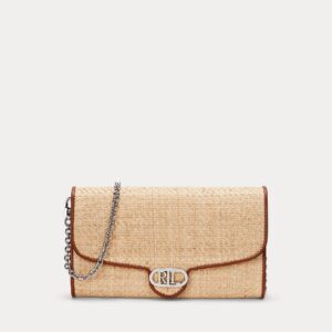 Ralph Lauren Raffia Medium Adair Crossbody