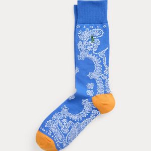 Ralph Lauren Bandanna-Motif Trouser Socks