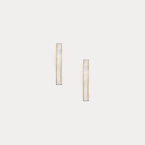 Ralph Lauren Two-Tone Hoop Earrings