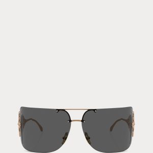 Ralph Lauren Mirrored Pilot Sunglasses