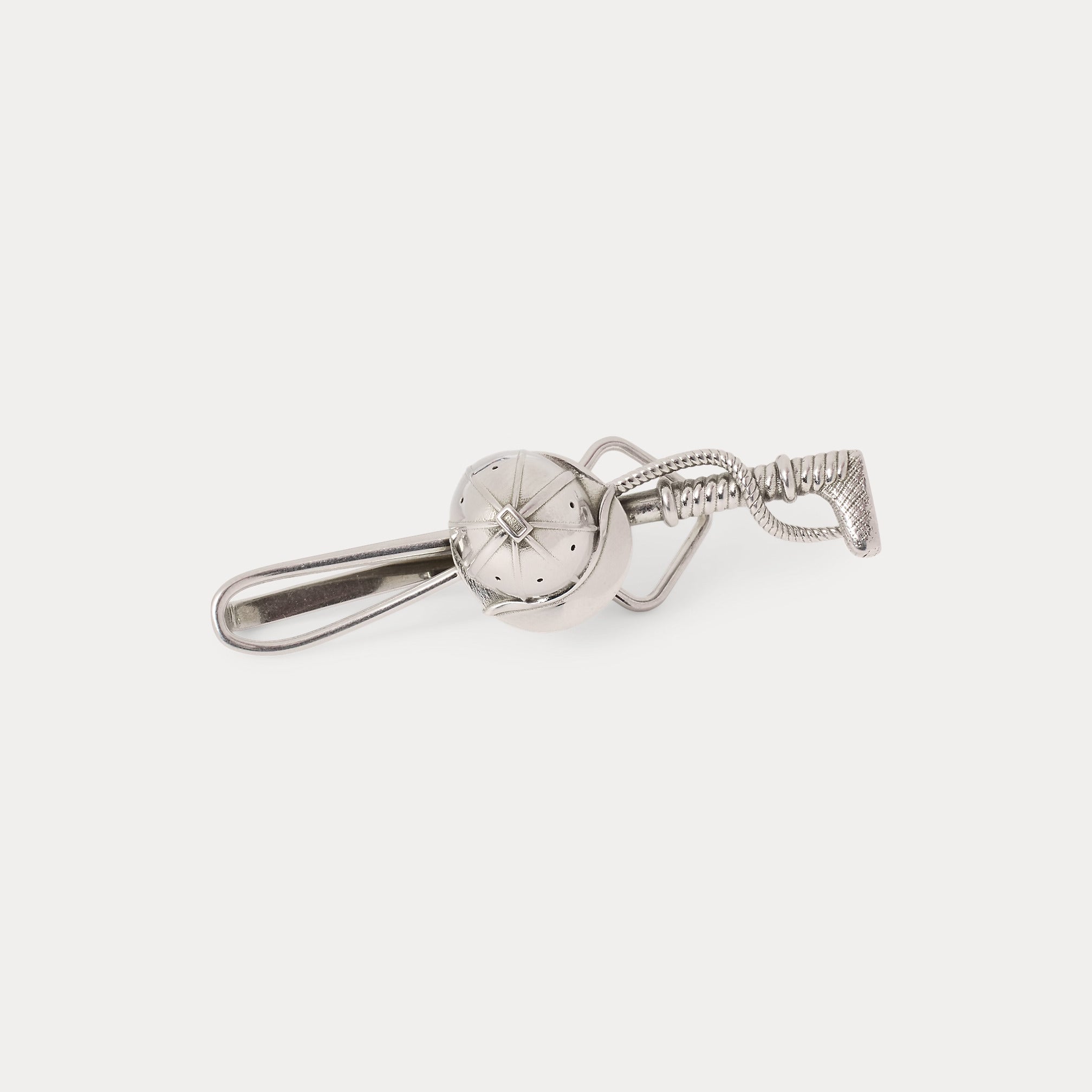 Ralph Lauren Sterling Silver Polo Helmet Tie Bar
