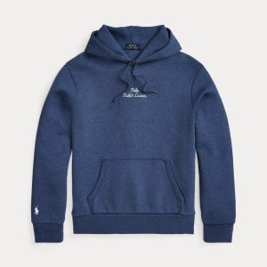 Ralph Lauren Logo Double-Knit Hoodie