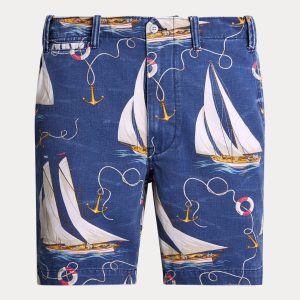 Ralph Lauren 8-Inch Straight Fit Sailboat Twill Short