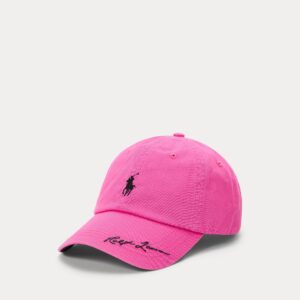 Ralph Lauren Pink Pony Twill Ball Cap