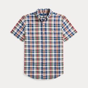Ralph Lauren Classic Fit Plaid Oxford Shirt