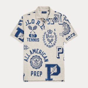 Ralph Lauren Classic Fit Mesh Graphic Polo Shirt