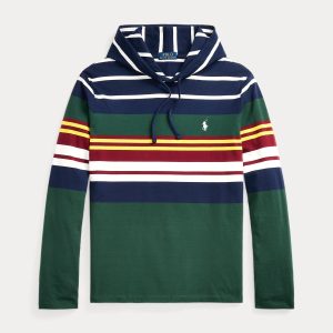 Ralph Lauren Striped Jersey Hooded T-Shirt