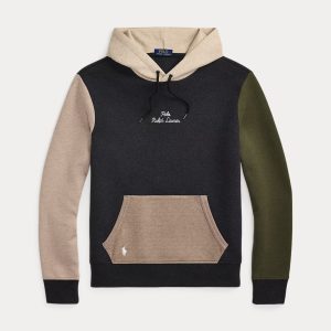 Ralph Lauren Logo Color-Blocked Double-Knit Hoodie