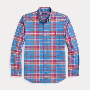 Ralph Lauren Classic Fit Plaid Oxford Shirt