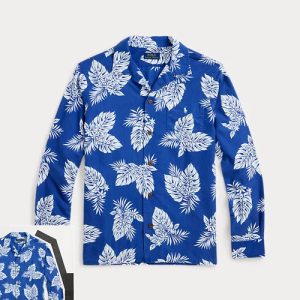 Ralph Lauren Classic Fit Monstera-Print Oxford Shirt
