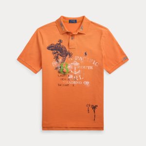 Ralph Lauren Classic Fit Mesh Graphic Polo Shirt