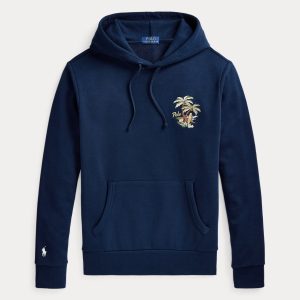 Ralph Lauren Embroidered Loopback Fleece Hoodie