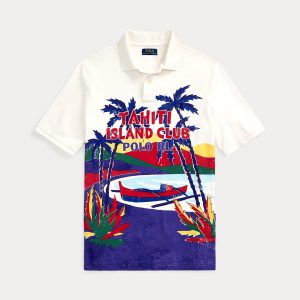 Ralph Lauren Classic Fit Mesh Graphic Polo Shirt