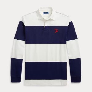 Ralph Lauren Classic Fit Striped Jersey Rugby Shirt