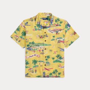Ralph Lauren Classic Fit Polo Bear Camp Shirt