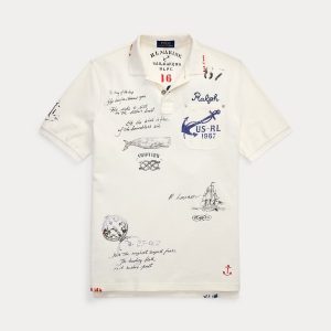 Ralph Lauren Classic Fit Mesh Graphic Polo Shirt